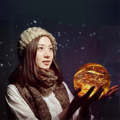 Lámpara de luna LED 3D: luz nocturna creativa y colorida