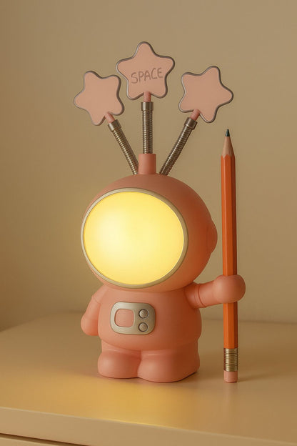 Lámpara Nocturna Astronauta — Luz Ambiente que Inspira